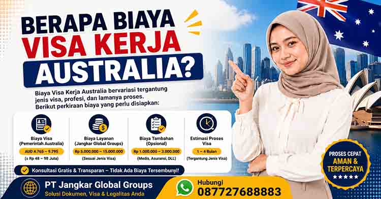 Berapa Biaya Visa Kerja Australia