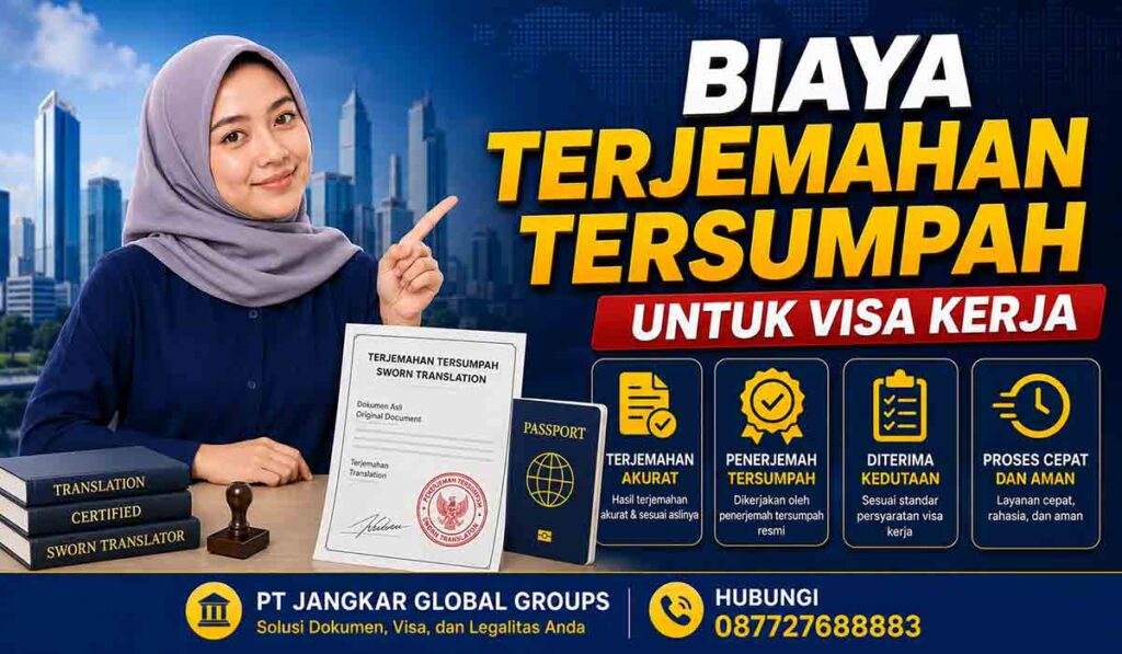 Biaya Terjemahan Tersumpah untuk Visa Kerja