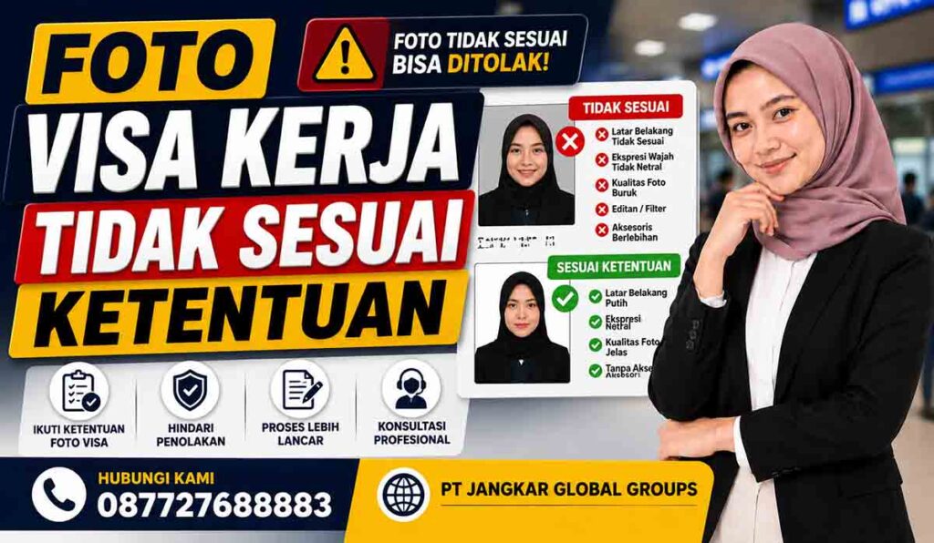 Foto Visa Kerja Tidak Sesuai Ketentuan