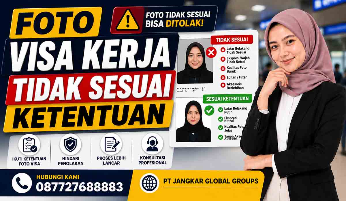 Foto Visa Kerja Tidak Sesuai Ketentuan