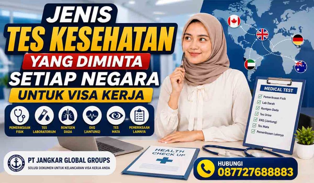 Jenis Tes Kesehatan yang Diminta Setiap Negara untuk Visa Kerja