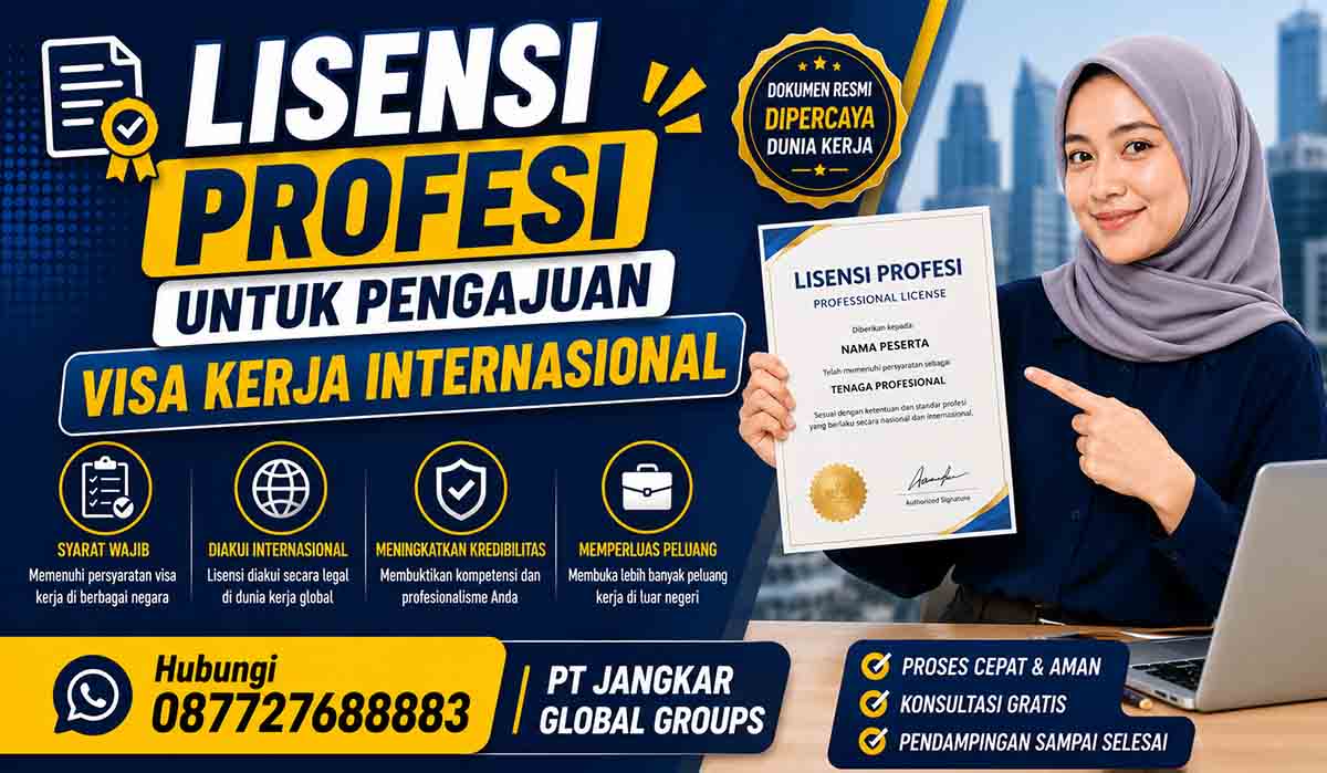 Lisensi Profesi untuk Pengajuan Visa Kerja Internasional
