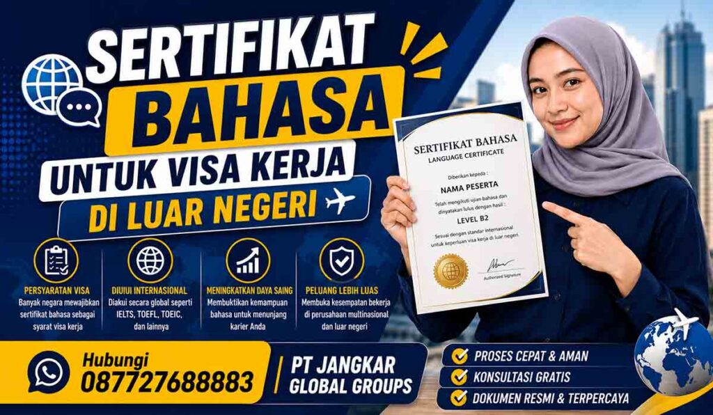 Sertifikat Bahasa untuk Visa Kerja di Luar Negeri