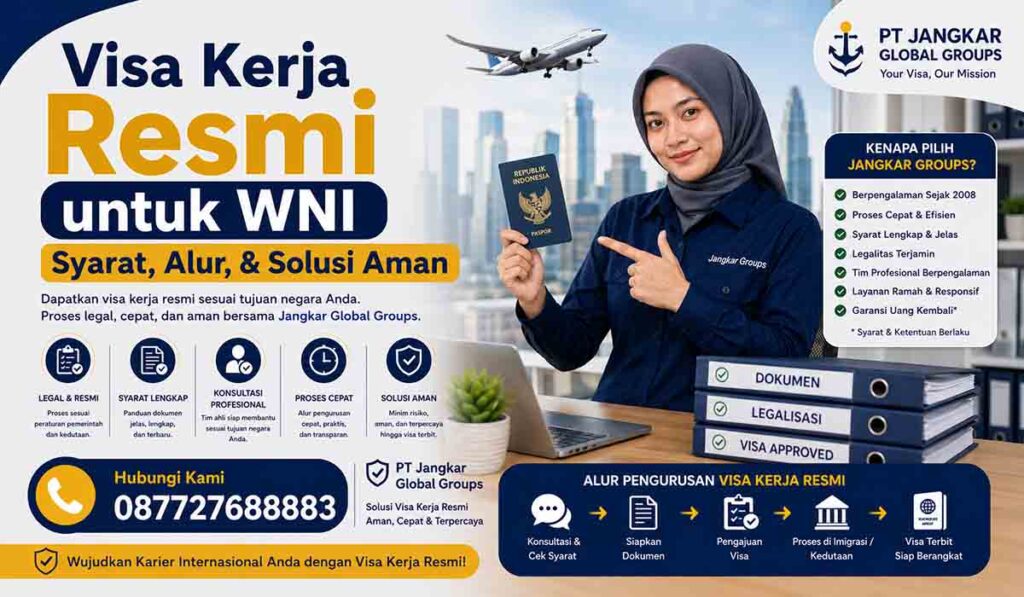 Visa Kerja Resmi untuk WNI Syarat, Alur, & Solusi Aman
