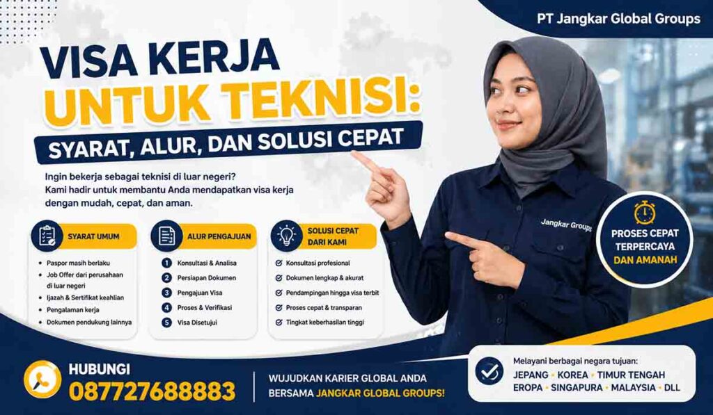 Visa Kerja untuk Teknisi Syarat, Alur, dan Solusi Cepat