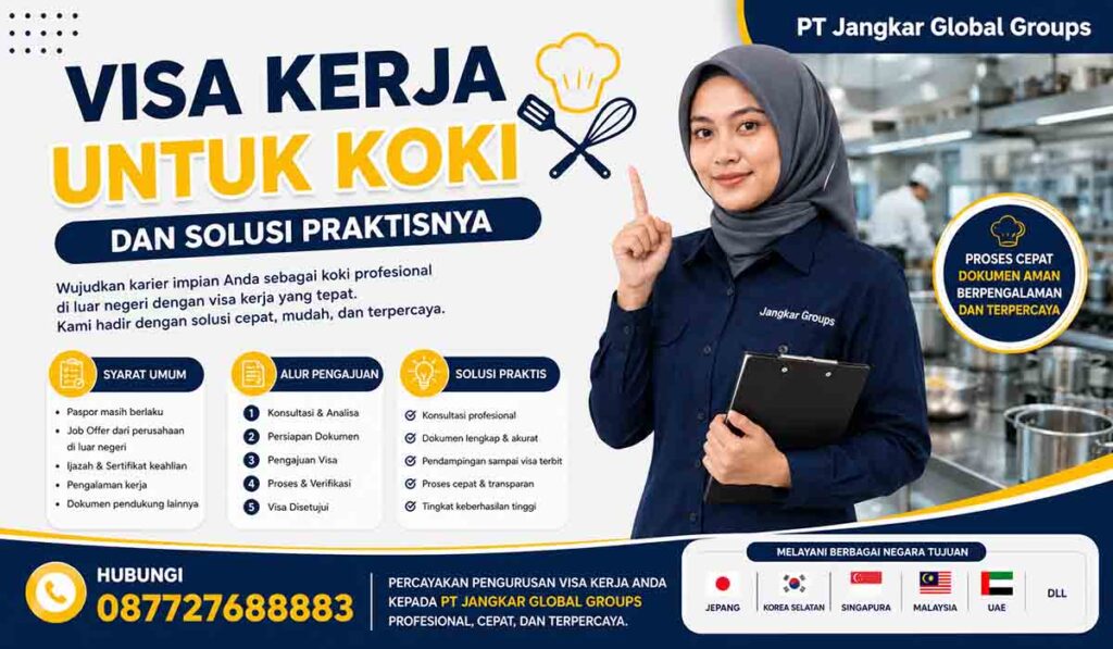 Visa untuk Koki dan Solusi Praktisnya