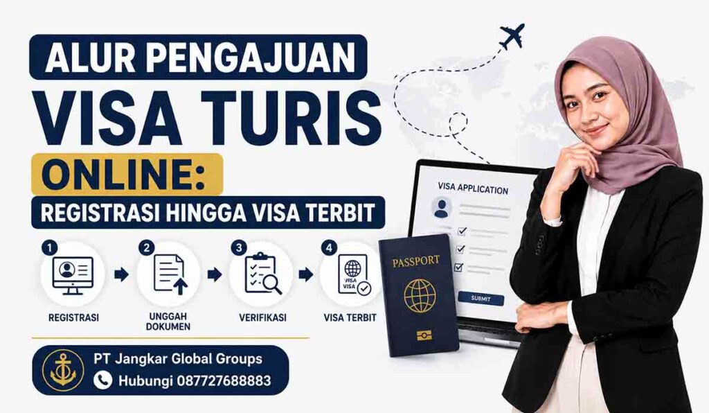 Alur Pengajuan Visa Turis Online Registrasi hingga Visa Terbit
