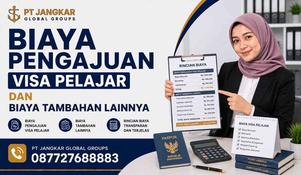 Biaya Pengajuan Visa Pelajar dan Biaya Tambahan Lainnya