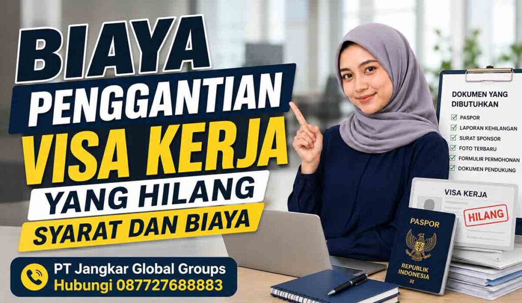 Biaya Penggantian Visa Kerja yang Hilang Syarat dan Biaya