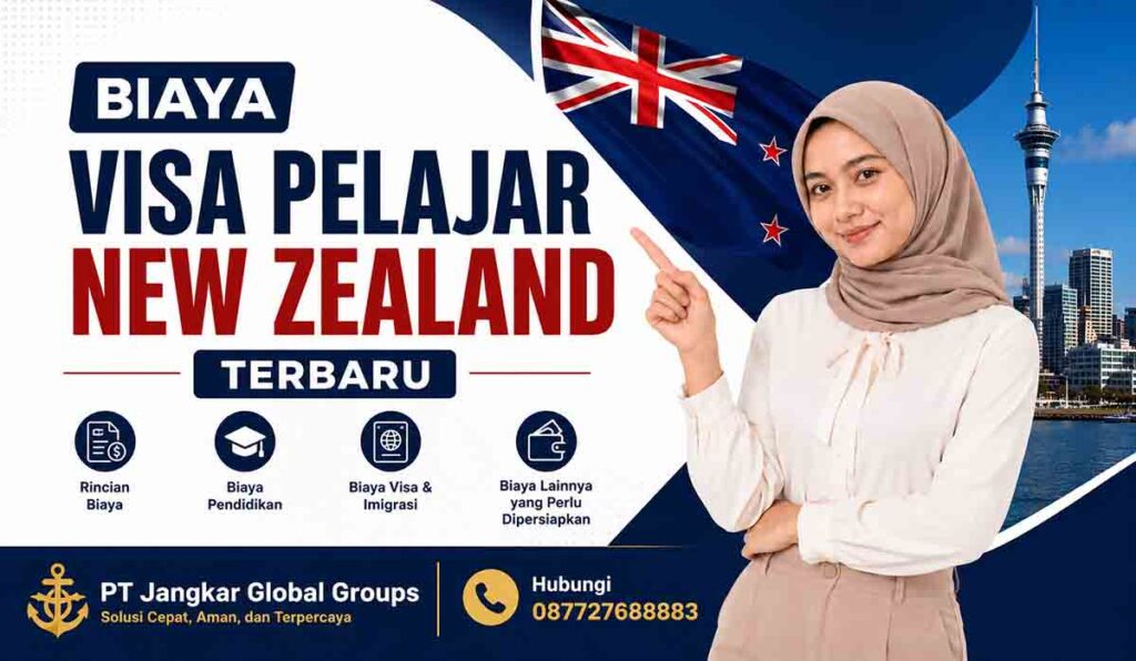 Biaya Visa Pelajar New Zealand Terbaru