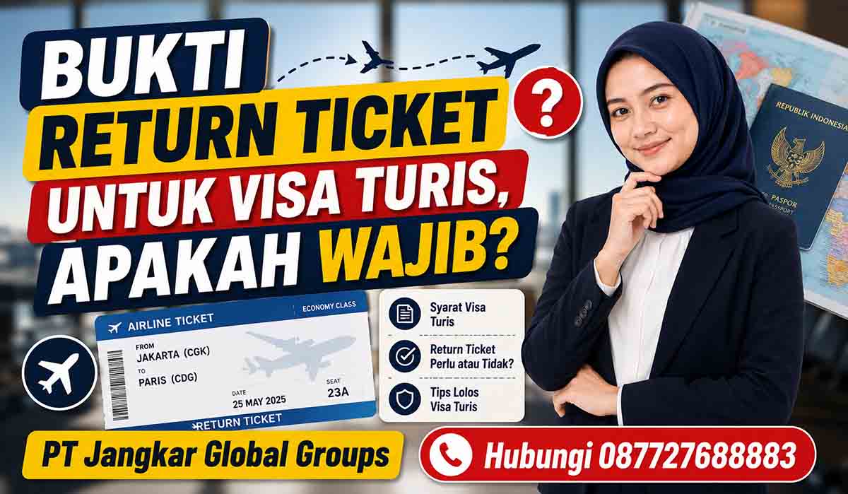 Bukti Return Ticket untuk Visa Turis, Apakah Wajib