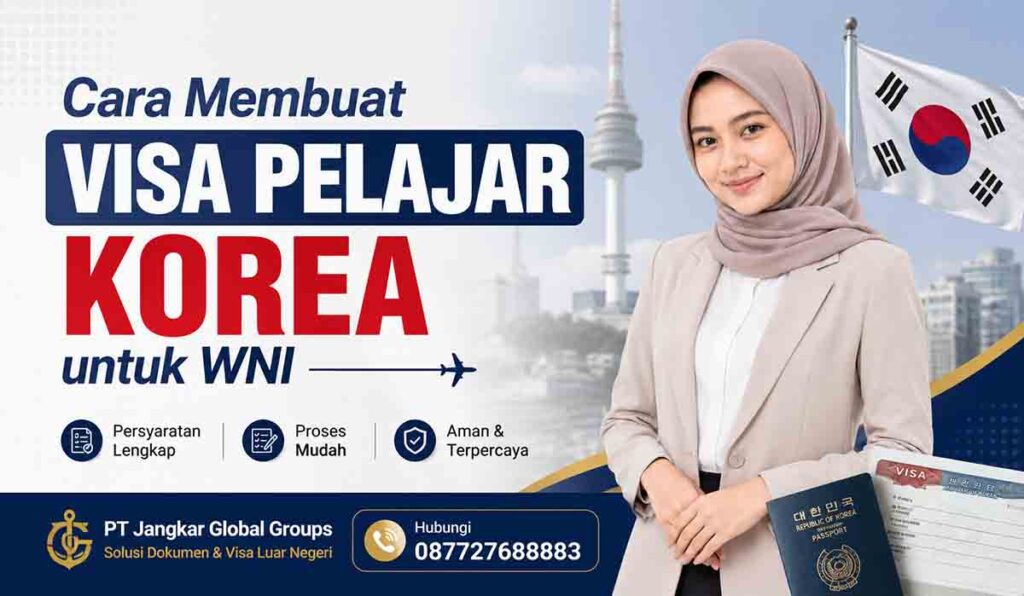 Cara Membuat Visa Pelajar Korea untuk WNI