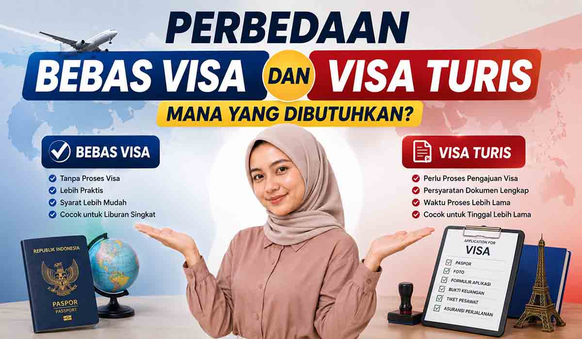 Perbedaan Bebas Visa dan Visa Turis Mana yang Dibutuhkan