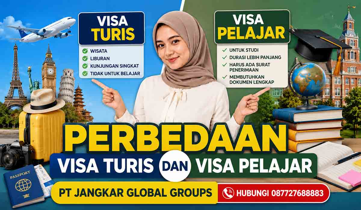 Perbedaan Visa Turis dan Visa Pelajar