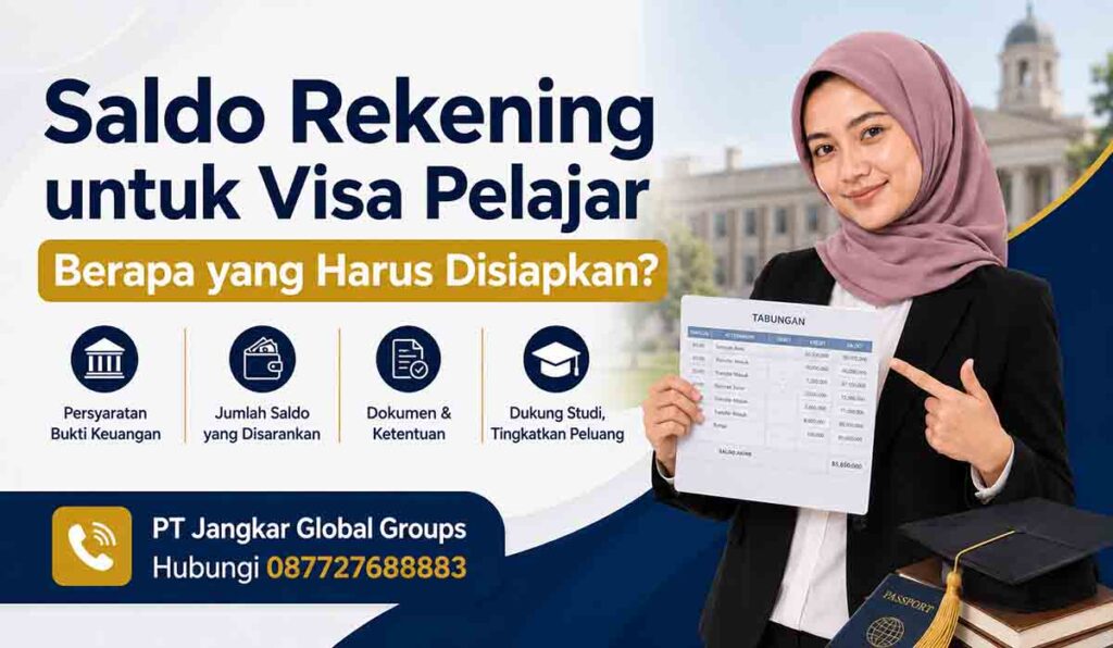 Saldo Rekening untuk Visa Pelajar Berapa Dana yang Harus Disiapkan