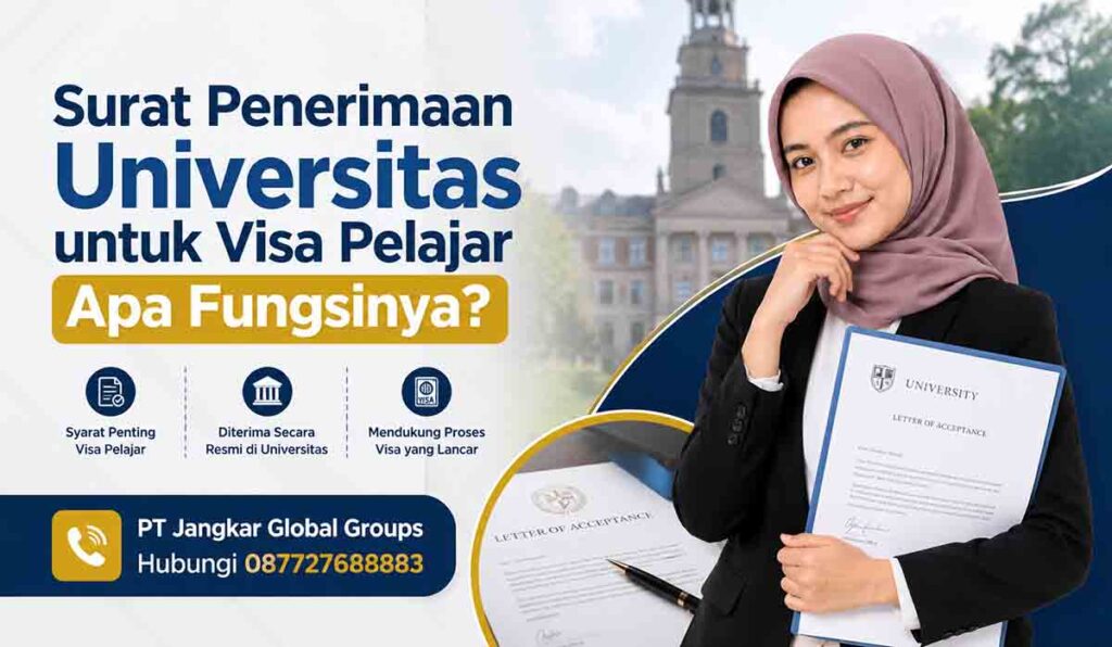 Surat Penerimaan Universitas untuk Visa Pelajar Apa Fungsinya