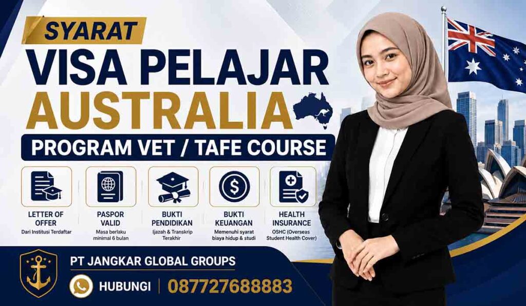 Syarat Visa Pelajar Australia Program VET TAFE Course