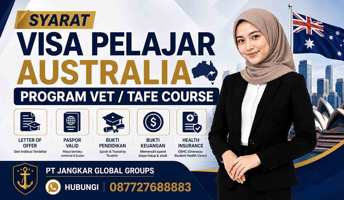 Syarat Visa Pelajar Australia Program VET TAFE Course