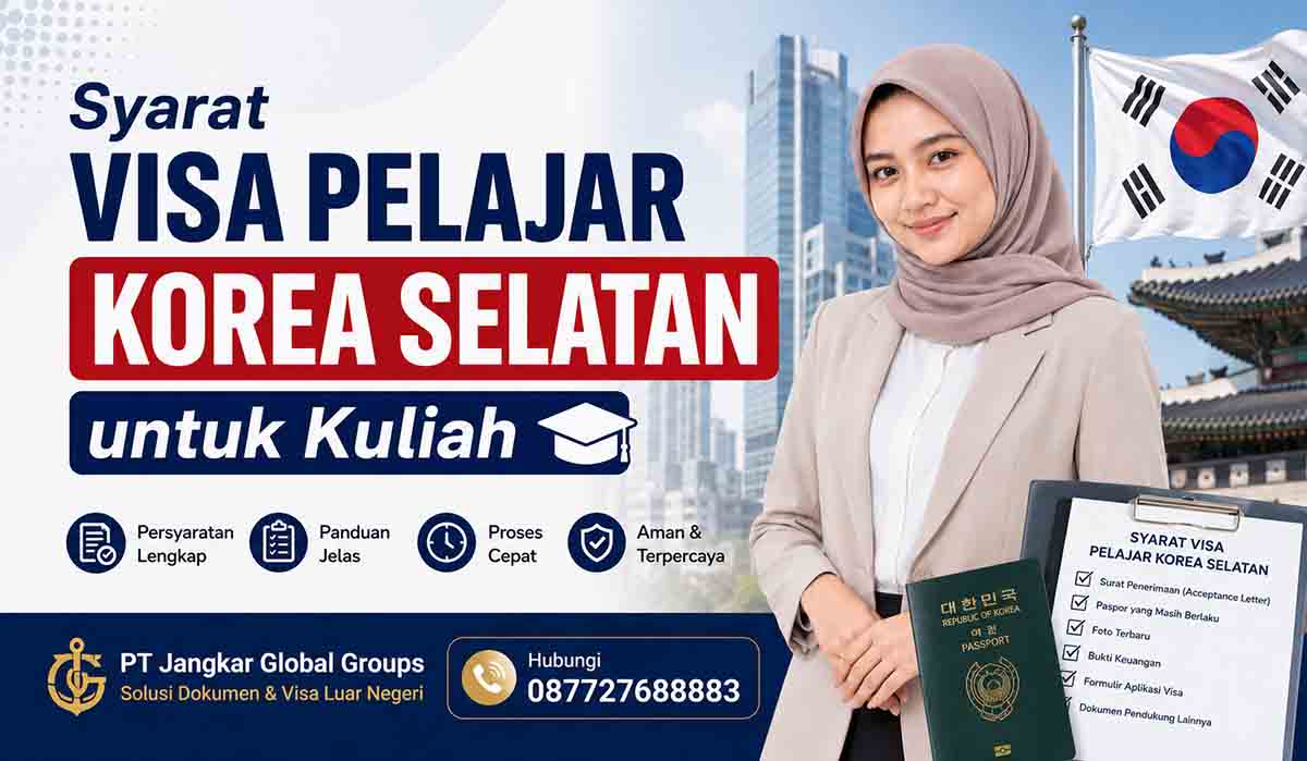 Syarat Visa Pelajar Korea Selatan untuk Kuliah