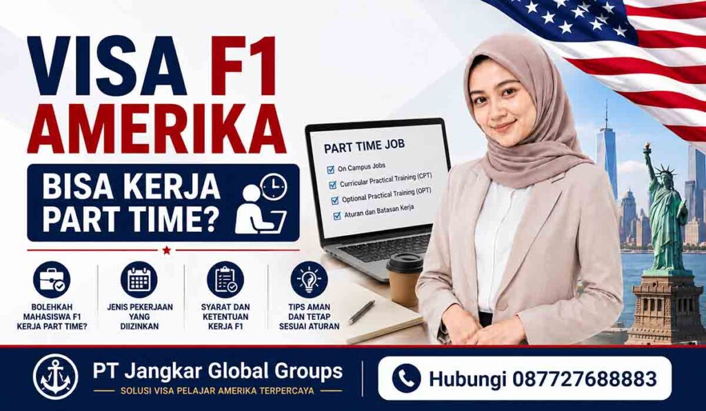 Visa F1 Amerika Bisa Kerja Part Time