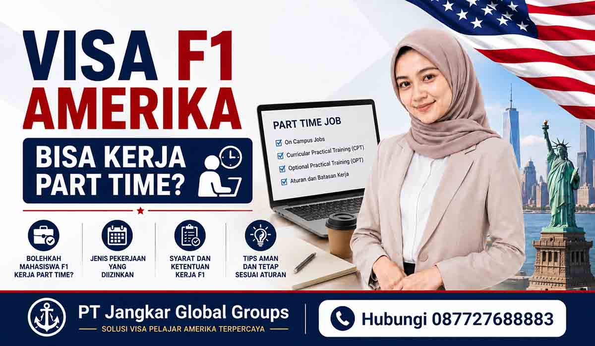 Visa F1 Amerika Bisa Kerja Part Time