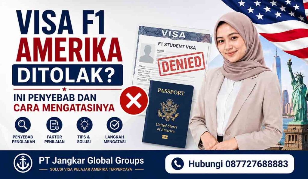 Visa F1 Amerika Ditolak Ini Penyebab dan Cara Mengatasinya