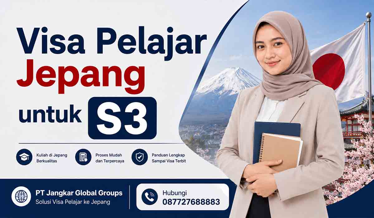 Visa Pelajar Jepang untuk S3