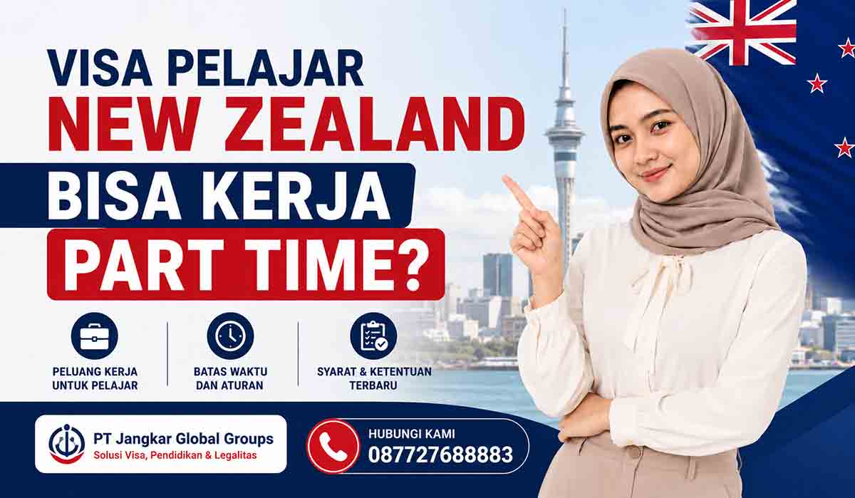 Visa Pelajar New Zealand Bisa Kerja Part Time