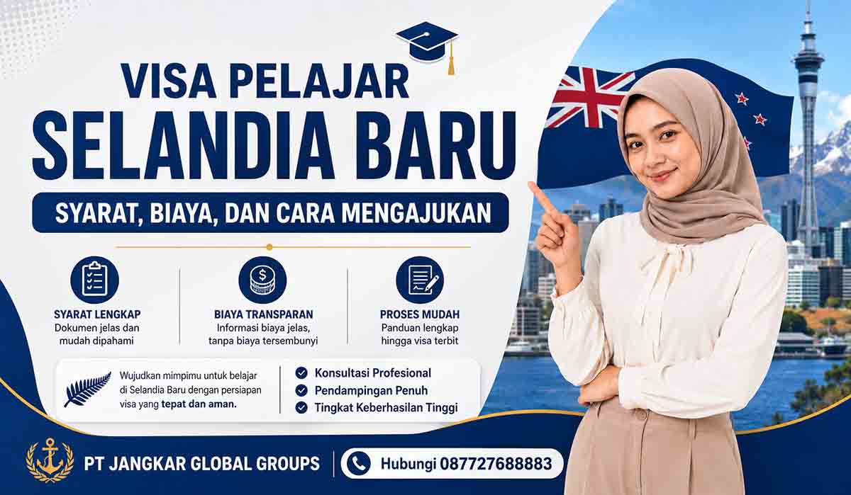 Visa Pelajar Selandia Baru Syarat, Biaya, dan Cara Mengajukan