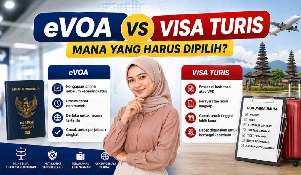 eVOA vs Visa Turis Mana yang Harus Dipilih