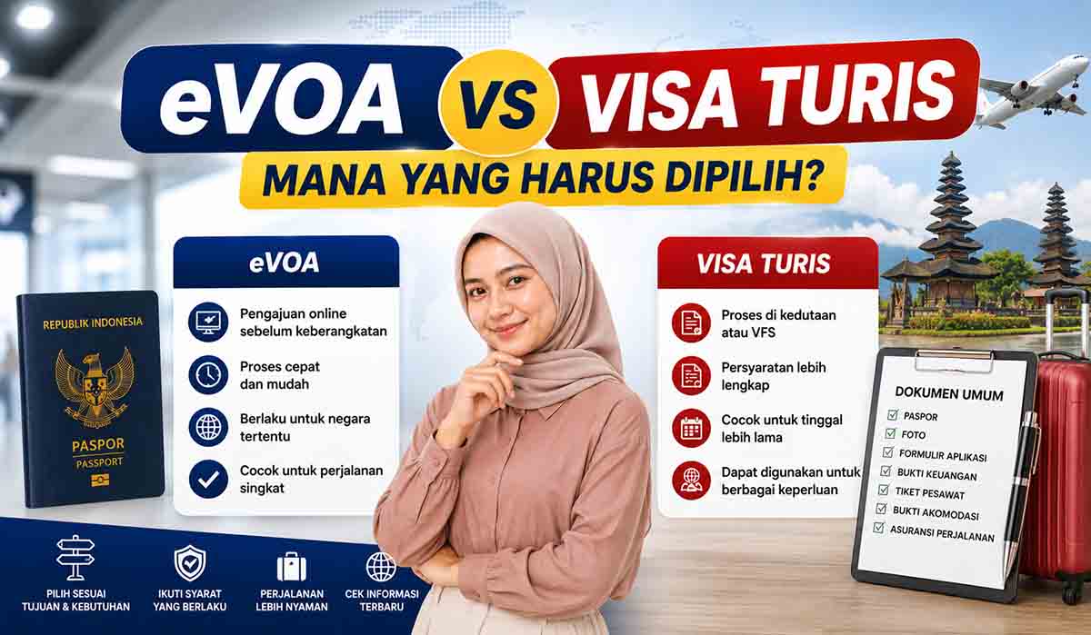 eVOA vs Visa Turis Mana yang Harus Dipilih