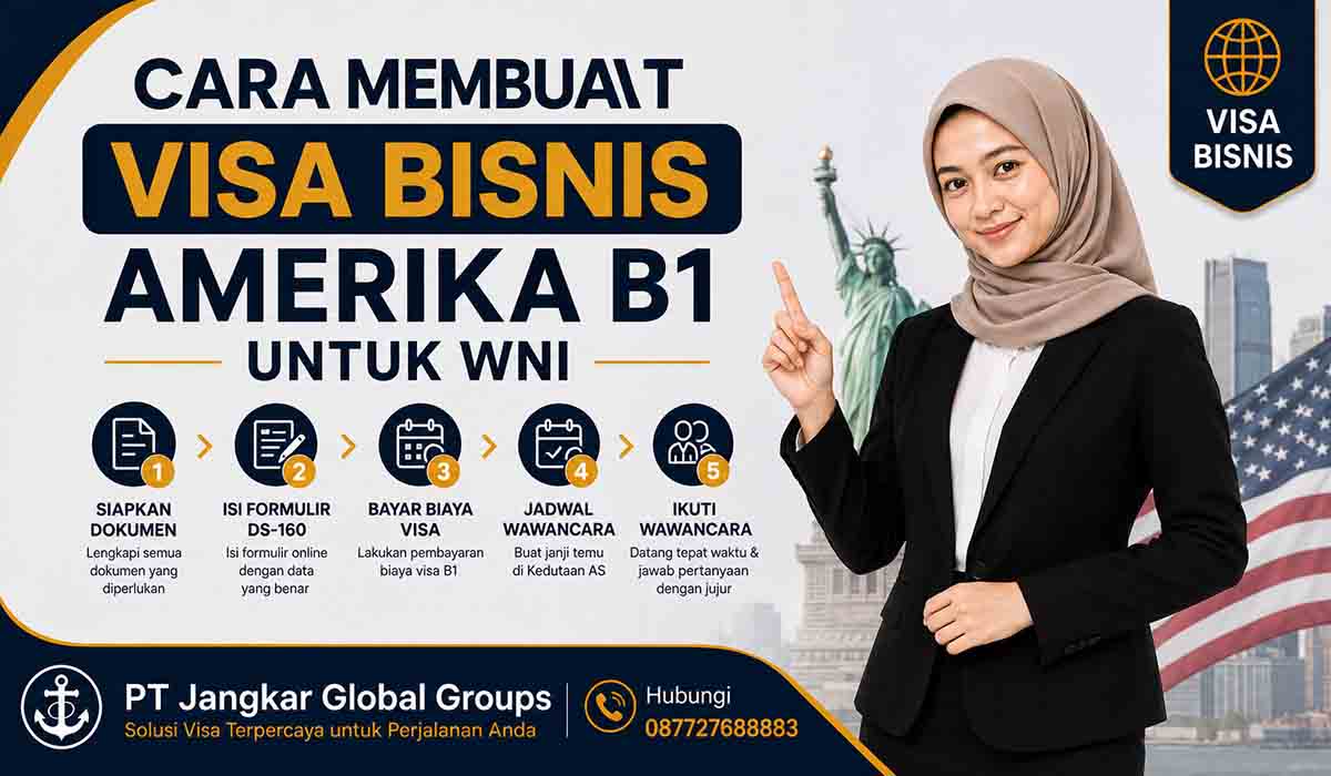 Cara Membuat Visa Bisnis Amerika B1 untuk WNI