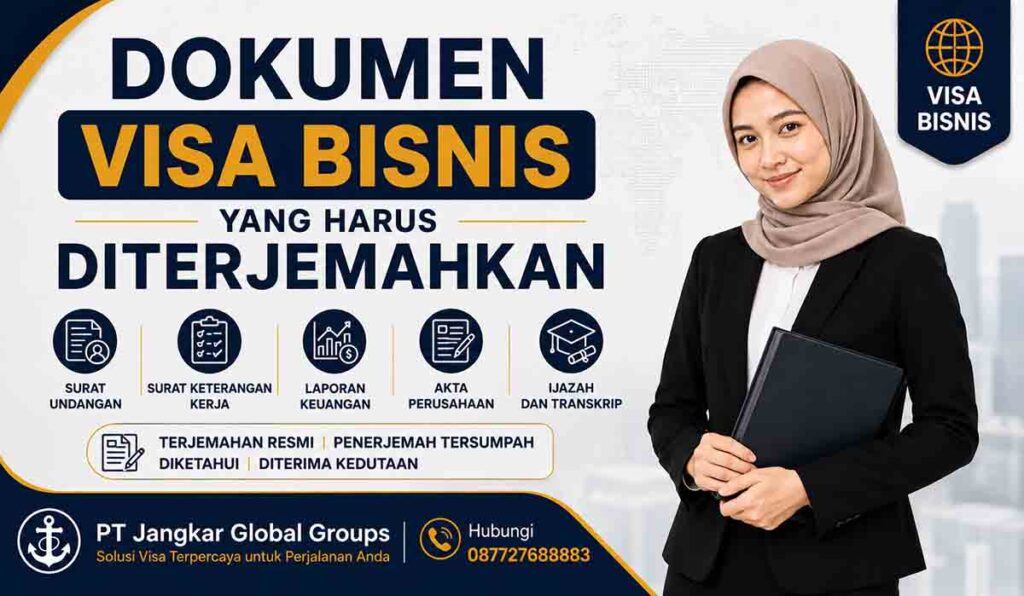 Dokumen Visa Bisnis yang Harus Diterjemahkan