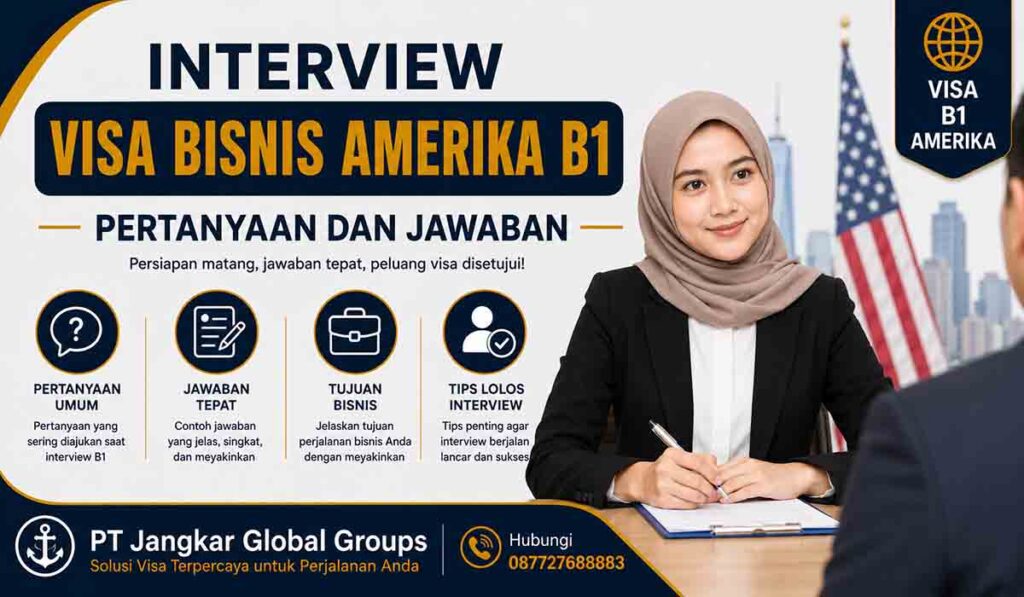 Interview Visa Bisnis Amerika B1 Pertanyaan dan Jawaban