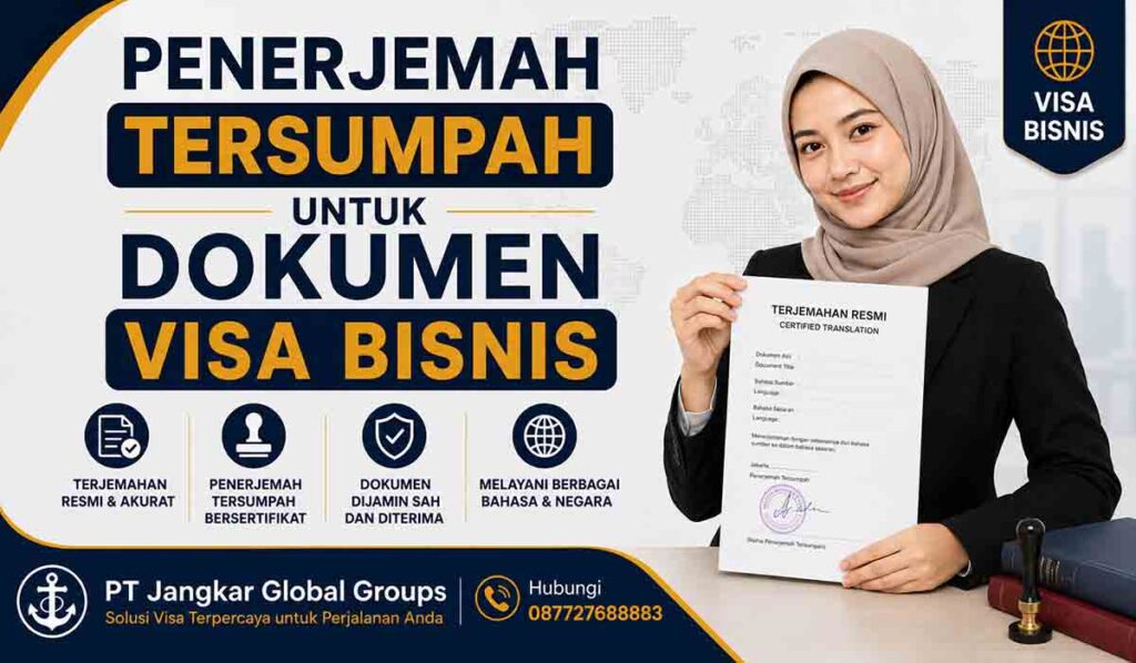 Penerjemah Tersumpah untuk Dokumen Visa Bisnis
