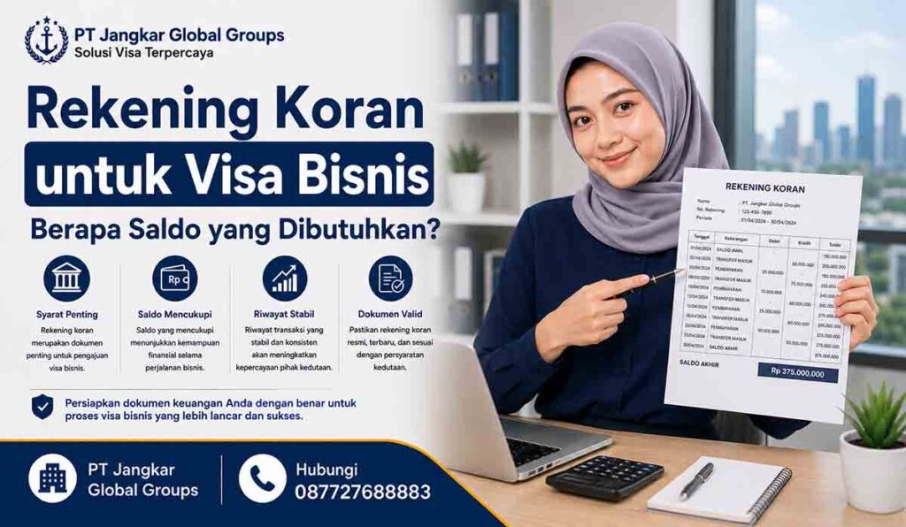 Rekening Koran untuk Visa Bisnis Berapa Saldo yang Dibutuhkan