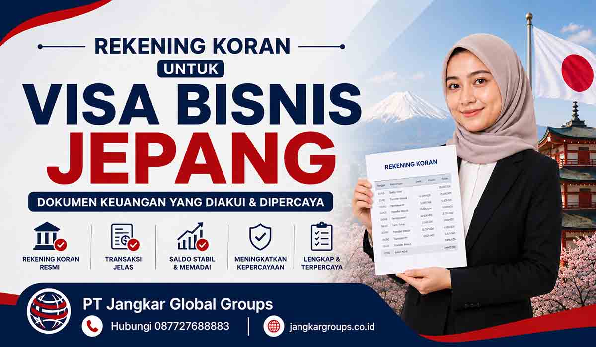 Rekening Koran untuk Visa Bisnis Jepang