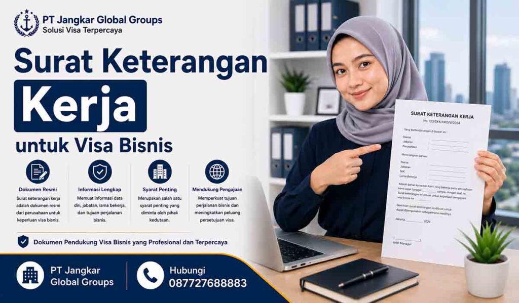 Surat Keterangan Kerja untuk Visa Bisnis