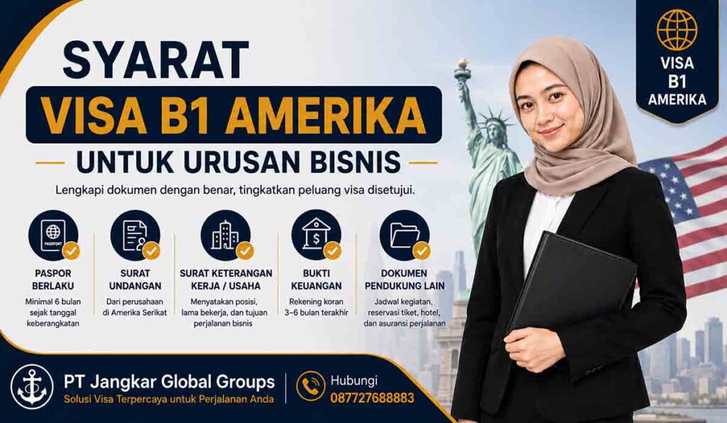 Syarat Visa B1 Amerika untuk Urusan Bisnis
