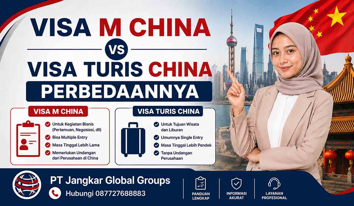 Visa M China vs Visa Turis China Perbedaannya